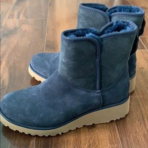 Blue Ugg Ankle Boots 5